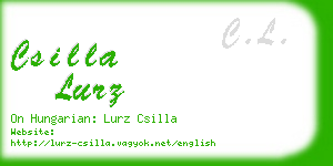 csilla lurz business card